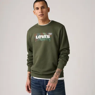 Levi's Standard Graphic Crewneck Sweatshirt In Green