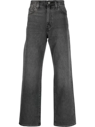 Levi's Stay Loose Tapered Straight Leg Jeans In Black