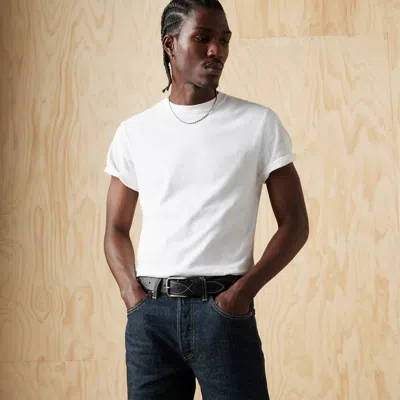 Levi's Stitched Belt In White