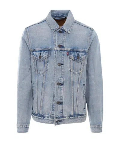 Levi's Stonewashed Denim Jacket In Blue
