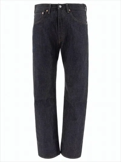 Levi's Straight-leg Dark Indigo Denim Pants In Blue
