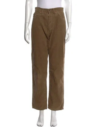 Pre-owned Levi's Straight Leg Pants In Neutrals