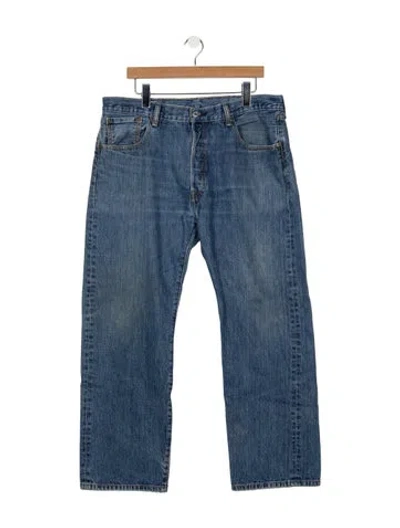 Pre-owned Levi's Straight-leg Jeans In Blue