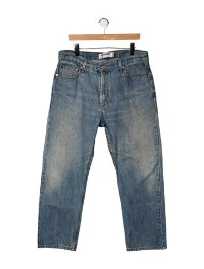 Pre-owned Levi's Straight-leg Jeans In Blue