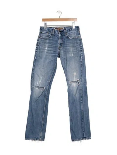 Pre-owned Levi's Straight-leg Jeans In Blue