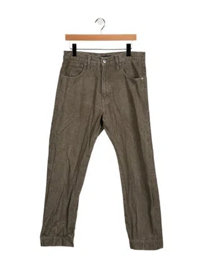 Pre-owned Levi's Straight-leg Jeans In Green