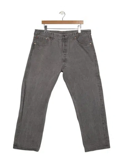 Pre-owned Levi's Straight-leg Jeans In Grey