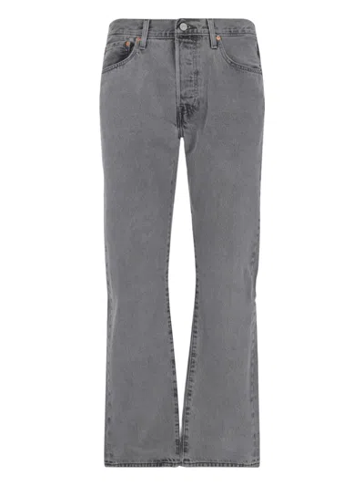 Levi's Strauss "501® Original" Straight Jeans In Gray