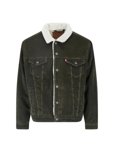 Levi's Strauss Jacket "type Iii Trucker" In Green
