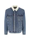 Levi's Strauss 'sherpa' Jacket In Blue