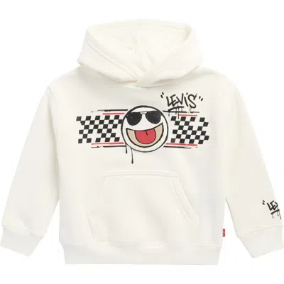 Levi's® Kids'  Street Style Fleece Graphic Hoodie In White