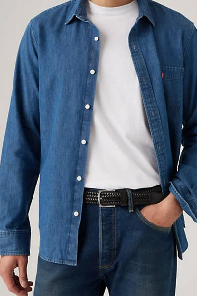 Levi's Stretch Braided Belt In Black