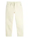 Levi's 501 High-rise Cropped Jeans In Neutral
