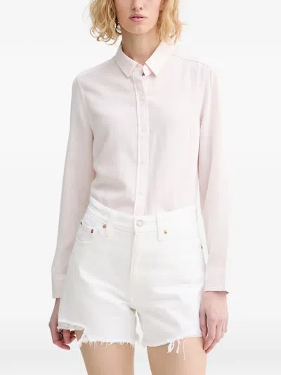 Levi's Striped Button Shirt In White