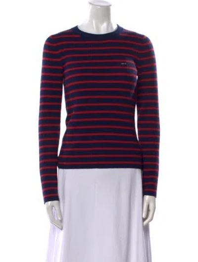 Pre-owned Levi's Striped Crew Neck Sweater In Blue