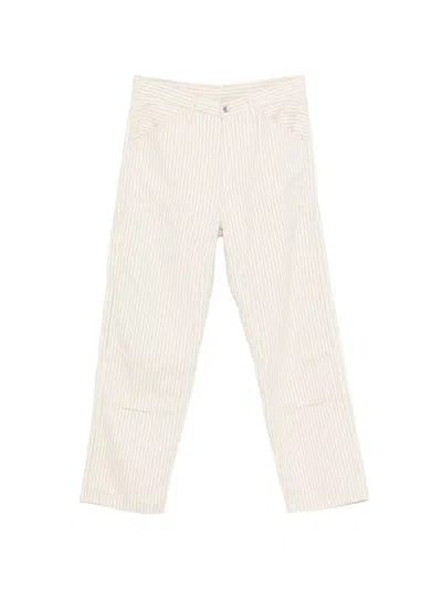 Levi's Striped Trousers In Neutral