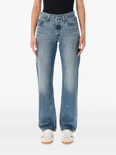 Levi's 501 90s Selvedge Straight-leg Jeans In Blue