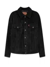 Levi's Suede Jacket In Black