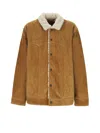 Levi's Suede Jacket With Shearling Collar Levis In Brown
