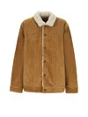 Levi's Suede Jacket With Shearling Collar Levis In Brown