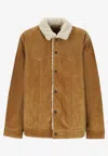 Levi's Suede Shearling Jacket In Brown