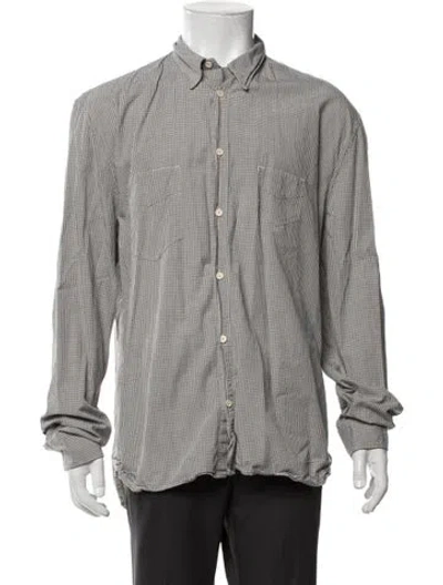 Pre-owned Levi's Sun Set Plaid Print Shirt In Grey