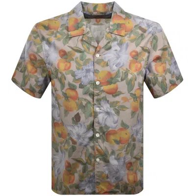 Levi's Levis Sunset Camp Short Sleeved Shirt Beige In Sand