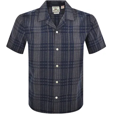 Levi's Levis Sunset Camp Short Sleeved Shirt Blue