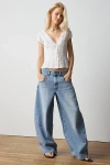 Levi's Super Baggy Barrel Jean In Table Talk, Women's At Urban Outfitters In Blue