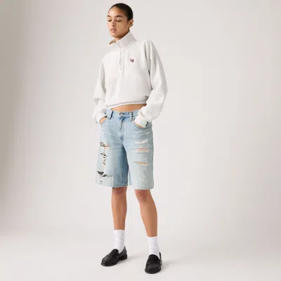 Levi's Super Baggy Jorts In Blue