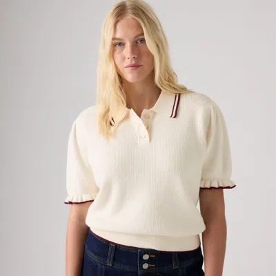 Levi's Supersoft Summer Short Sleeve Polo In White