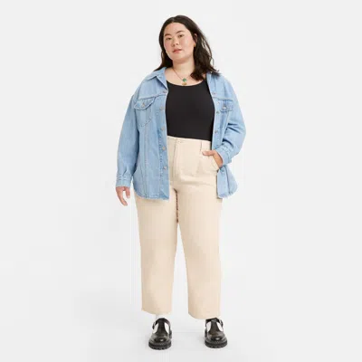 Levi's Surplus Straight Women's Pants (plus Size) 22m In Neutral