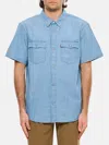 Levi's Short Sleeves Relaxed Fit Western In Blue