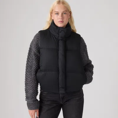 Levi's Tate Bubble Vest In Black