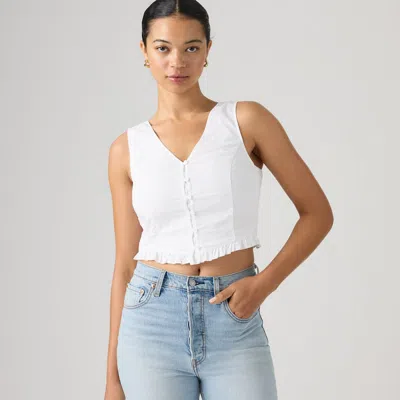 Levi's Teagan Blouse In Mini Eyelet Bright