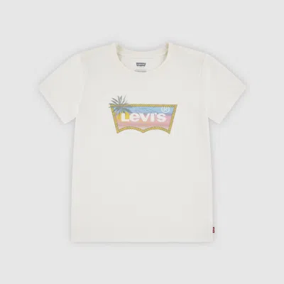 Levi's Teenager Ombre Batwing Tee In White