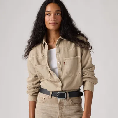 Levi's Teodora Western Shirt In Brown