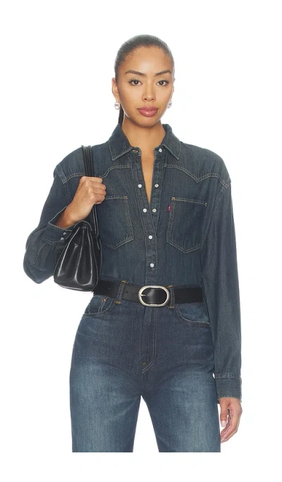 Levi's Teodora Western Shirt In Gray