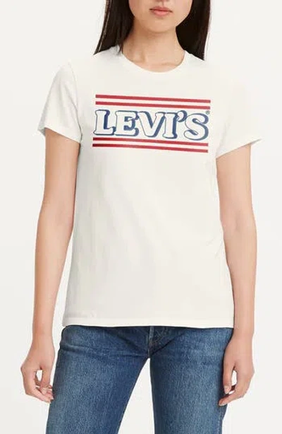 Levi's® The Perfect Logo T-shirt In American Levis Egret