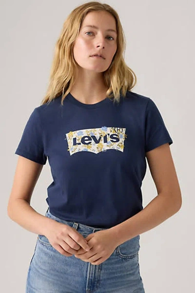 Levi's The Perfect Tee In Blue