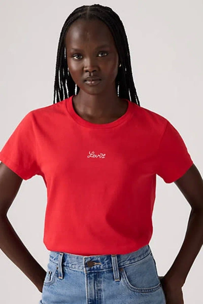 Levi's The Perfect Tee In Red