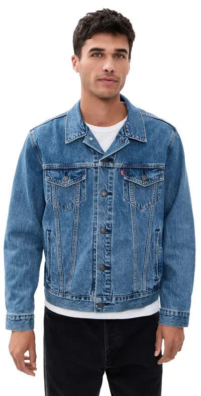 Levi's The Trucker Jacket Washed Away In Blue