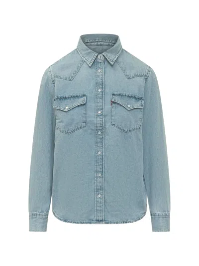 Levi's The Ultimate Western Buttoned Shirt In Blue