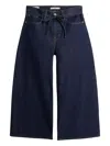 Levi's Tie-waist Cropped Jeans In Blue