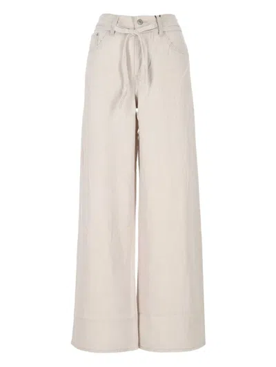 Levi's Tie-waist Wide-leg Jeans In Neutral