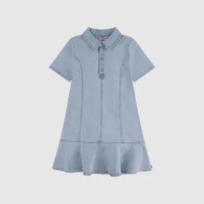 Levi's Tiered Dress Big Girls 7-16 L In Black