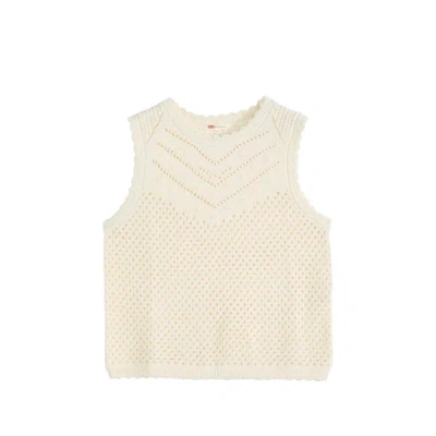 Levi's Top Ajouré En Coton In Neutral