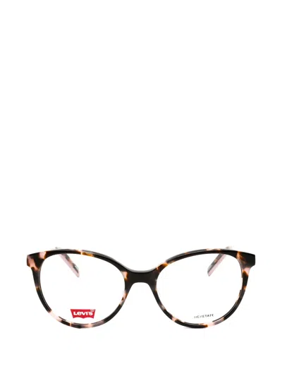 Levi's Tortoiseshell-effect Round-frame Glasses In Brown