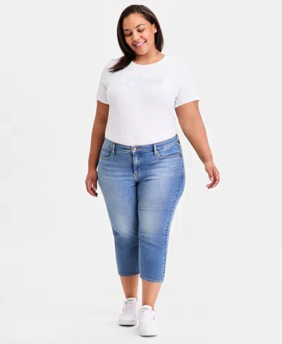 Levi's Trendy Plus Size 311 Shaping Skinny Capri Jeans In Blue