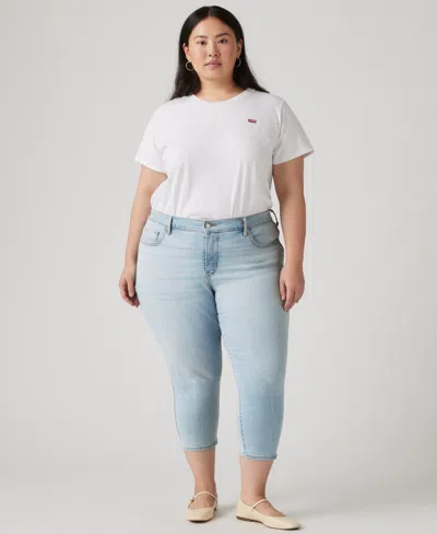 Levi's Trendy Plus Size 311 Shaping Skinny Capri Jeans In Multi